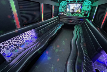 North Charleston Limo Bus Interior