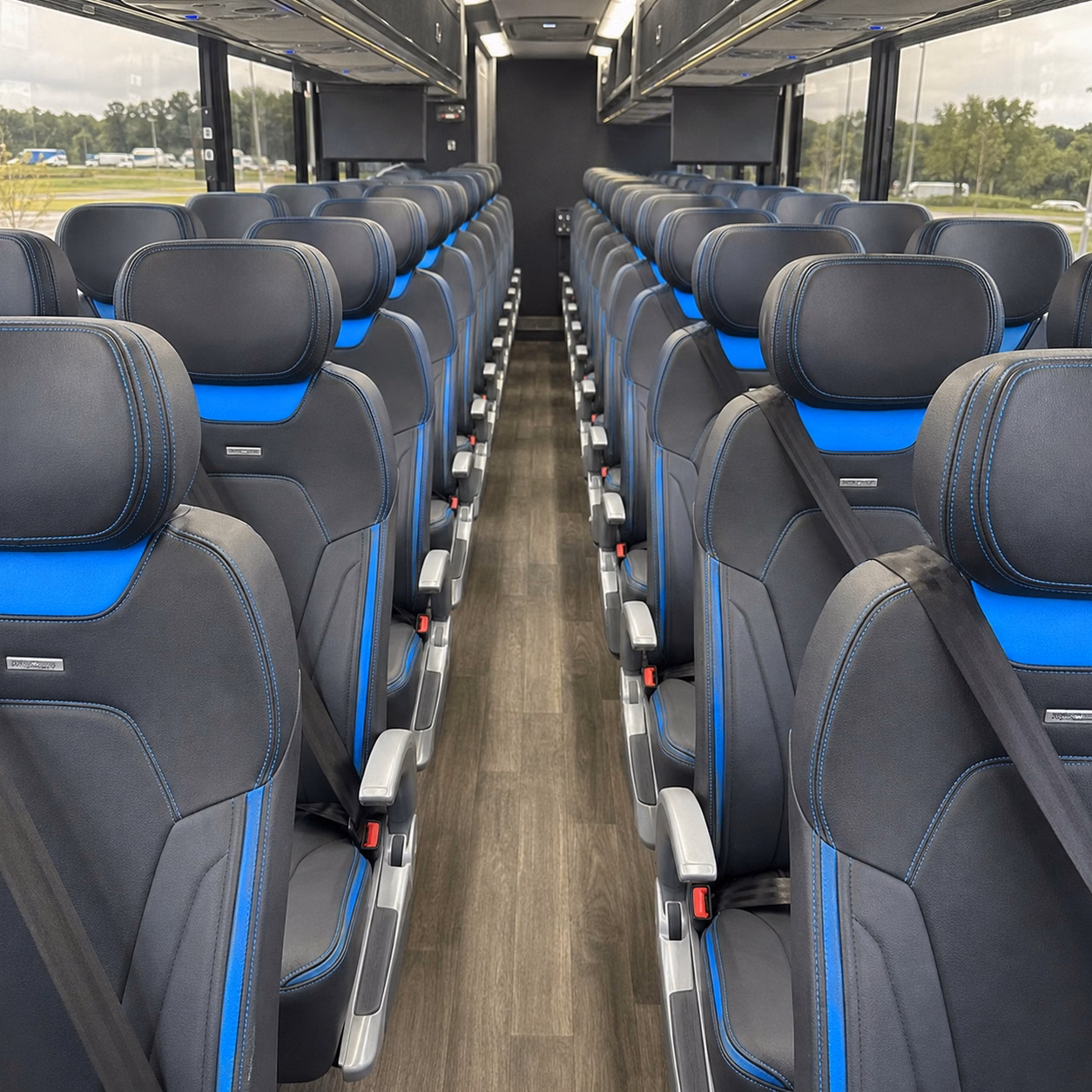 north charleston charter bus interior gallery