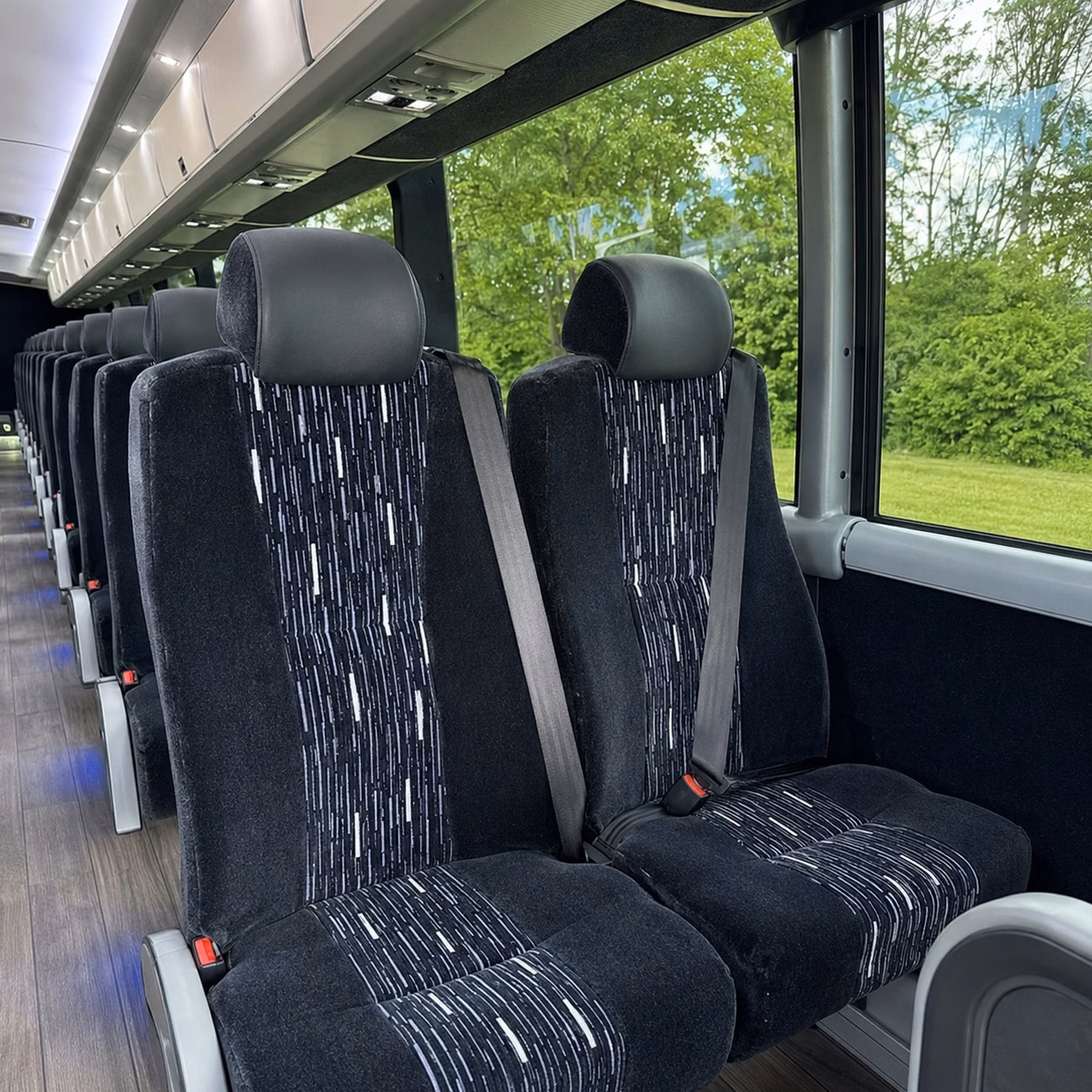 north charleston charter bus rental inside