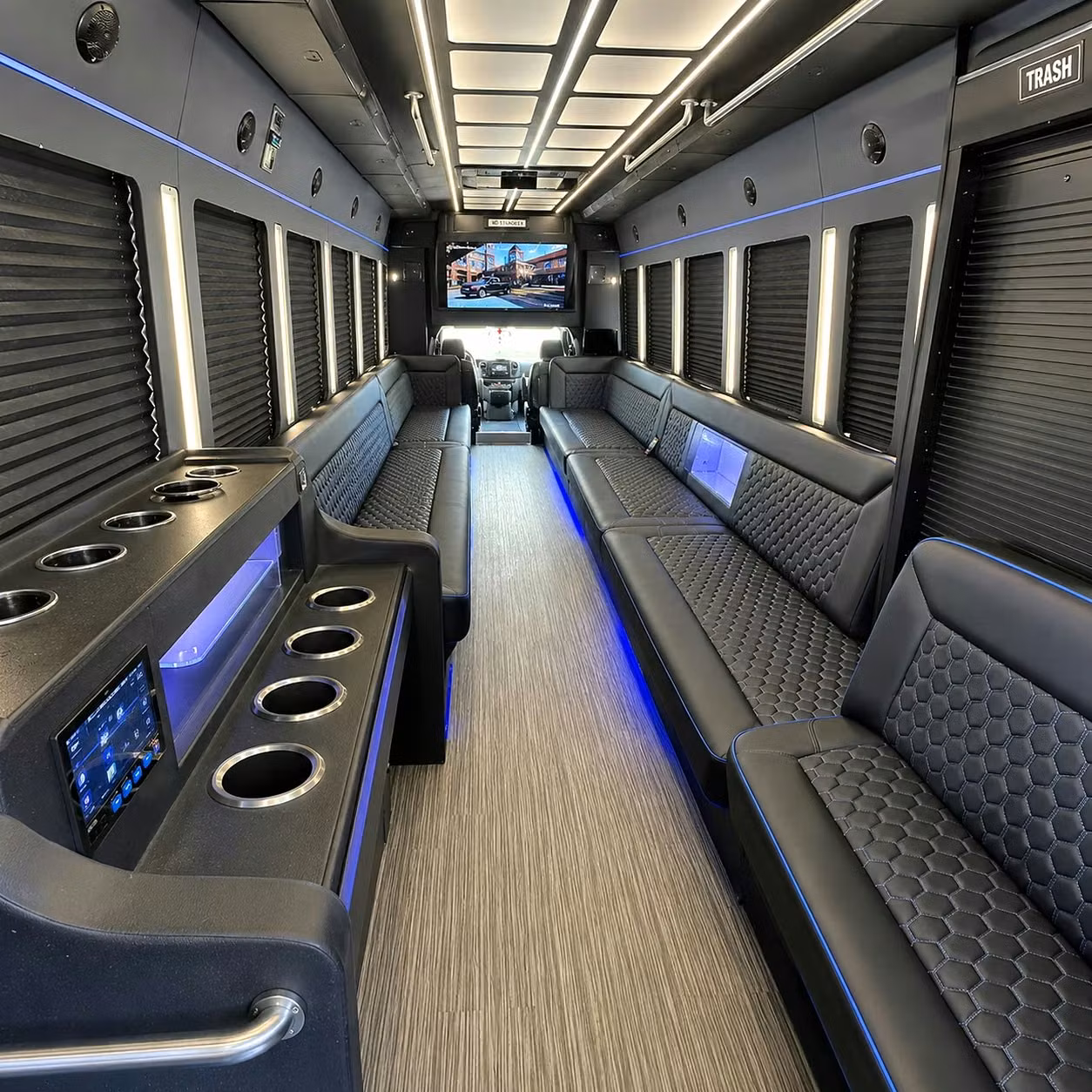 party bus interior